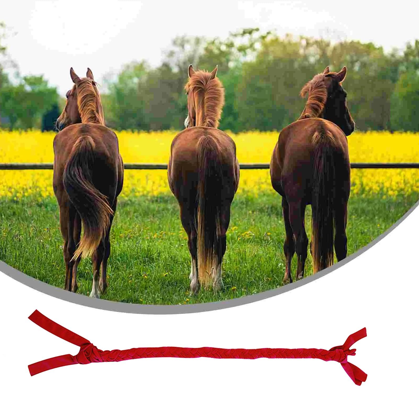 2 PCS Horse Tail Bag, Horse Ponytail Stretchy Tail Bag Braid-in Tail Bag view 4