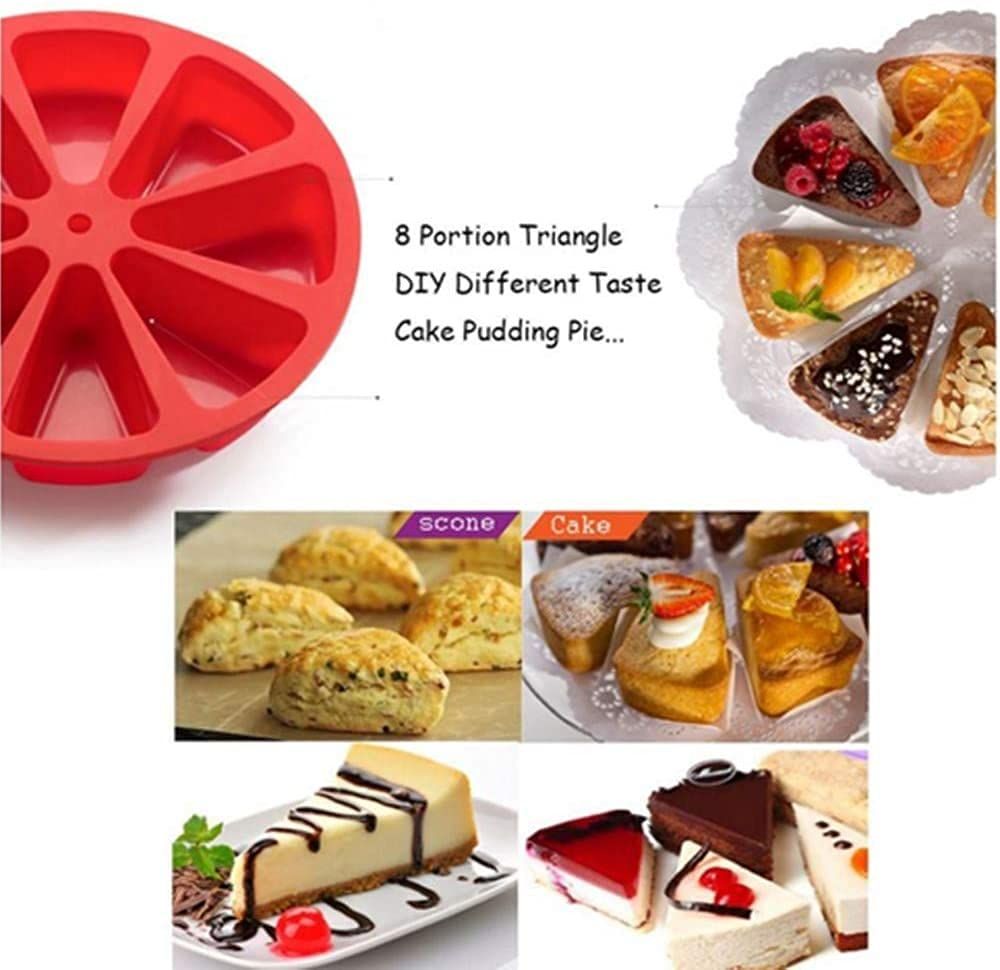 Mould Triangle 8 Grid Individual Baking Pizza Mould Oven Non Stick Moulds DIY view 5