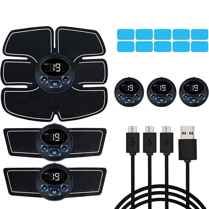 Black Ab Stimulator Muscle: Abs Stimulator Abdominal - Home and Office Workout — image 1