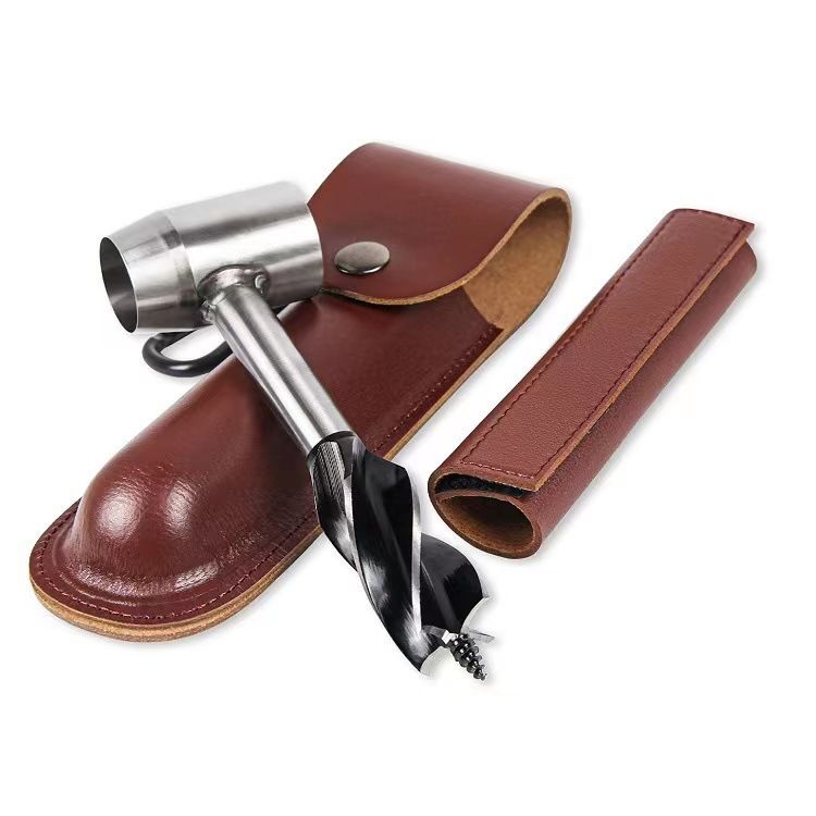 Gear for Survival Settlers Hand Auger Wrench with Wood Drill Peg and Manual — image 1