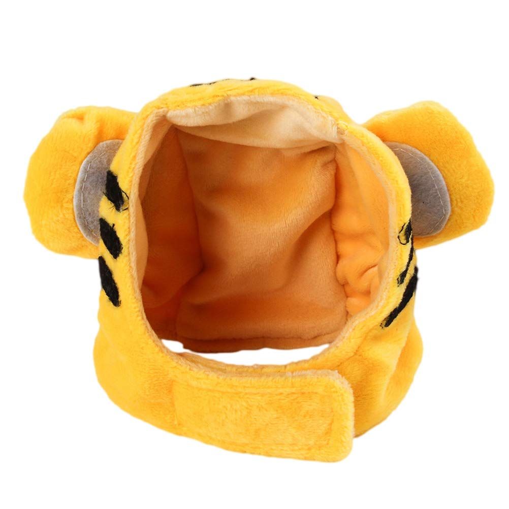 Pet Cat Tiger Pattern Hat Funny Pet Head Cap Fancy Headgear Costume