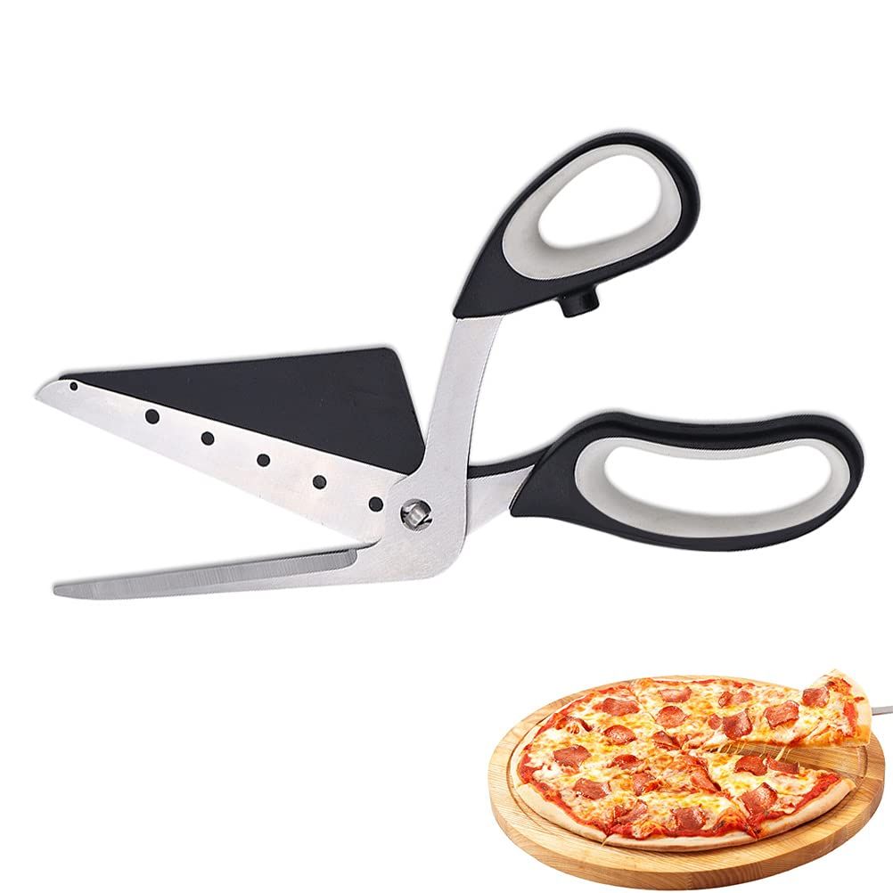 Pizza Scissors Cutter One-Handed Operation Stainless Steel Pizza Spatula