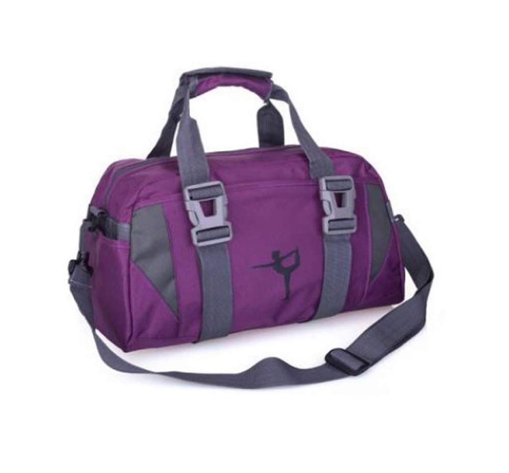 Small/Large Dance Duffle Bag For Girls Sport Gym Bags For Women Yoga Bag (Purple view 3