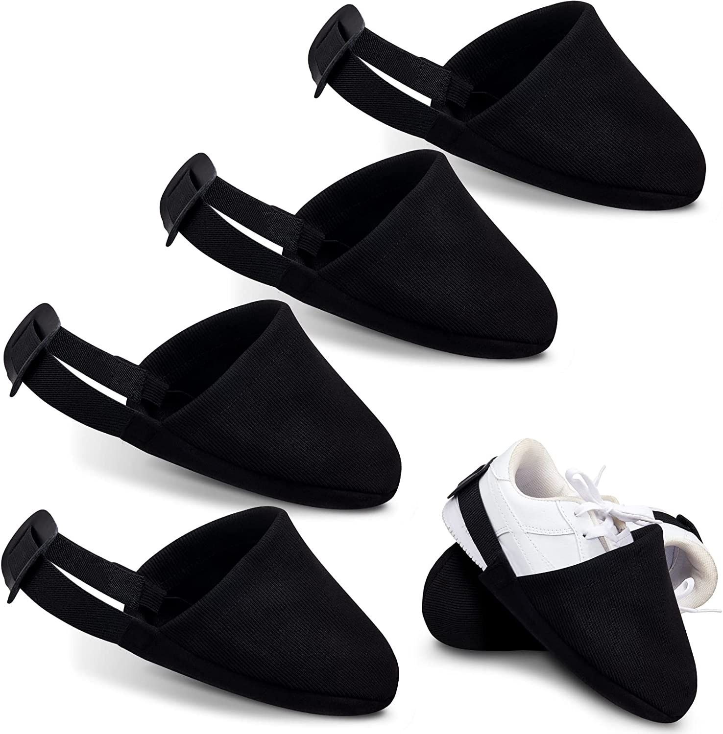 Bowling Shoe Covers 2 Pairs Black Bowling Shoes Slider Bowling Accessories for