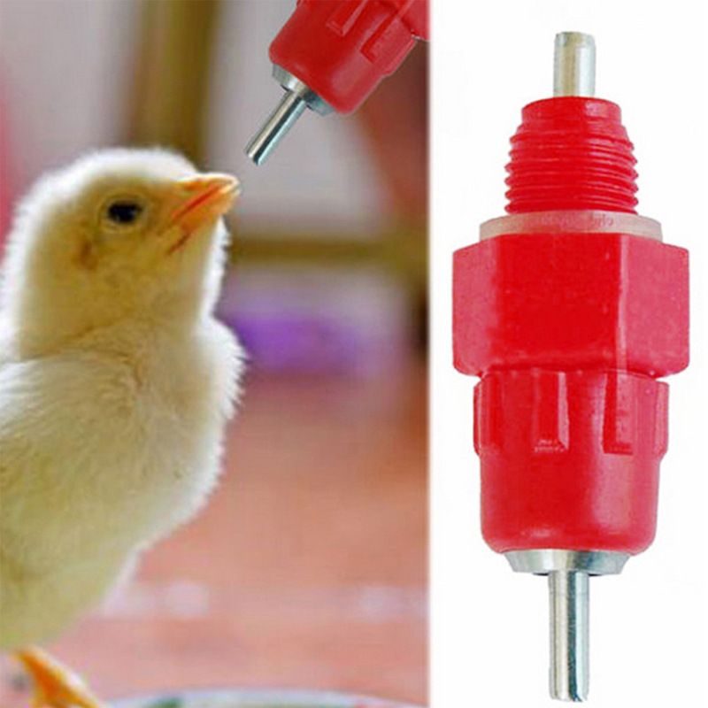 30 Pack Automatic Chicken Waterer Poultry Water Nipple Drinker Feeders Hen view 2