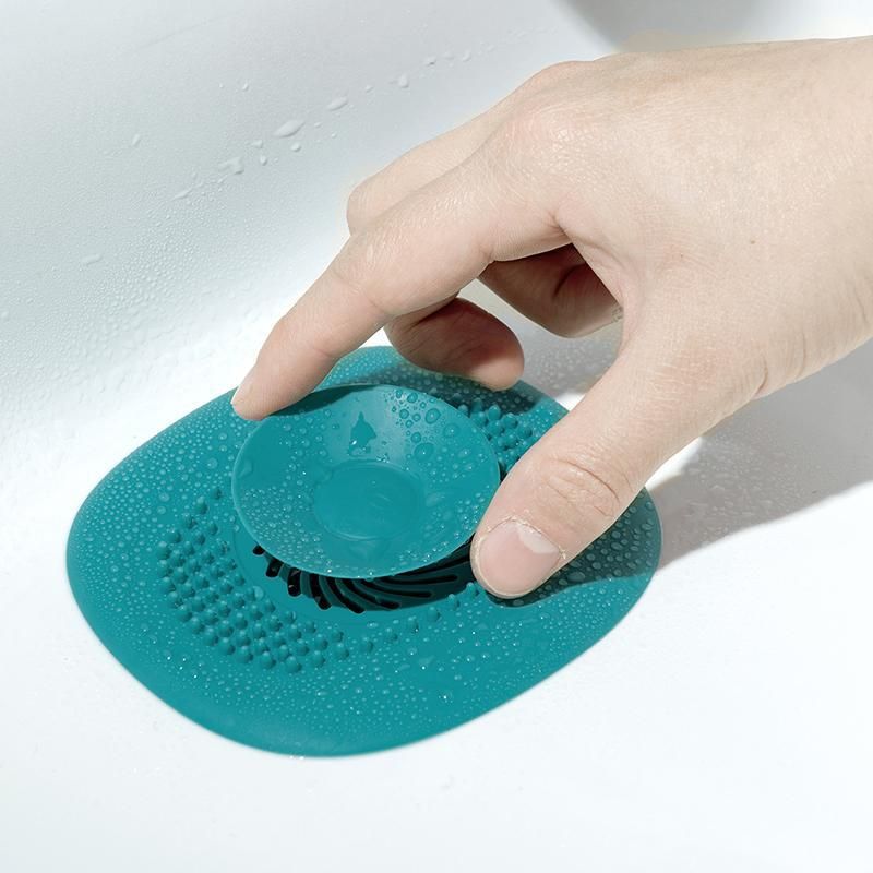 Hair Catcher Silicone Hair Stopper Square Hair Drain Cover view 2