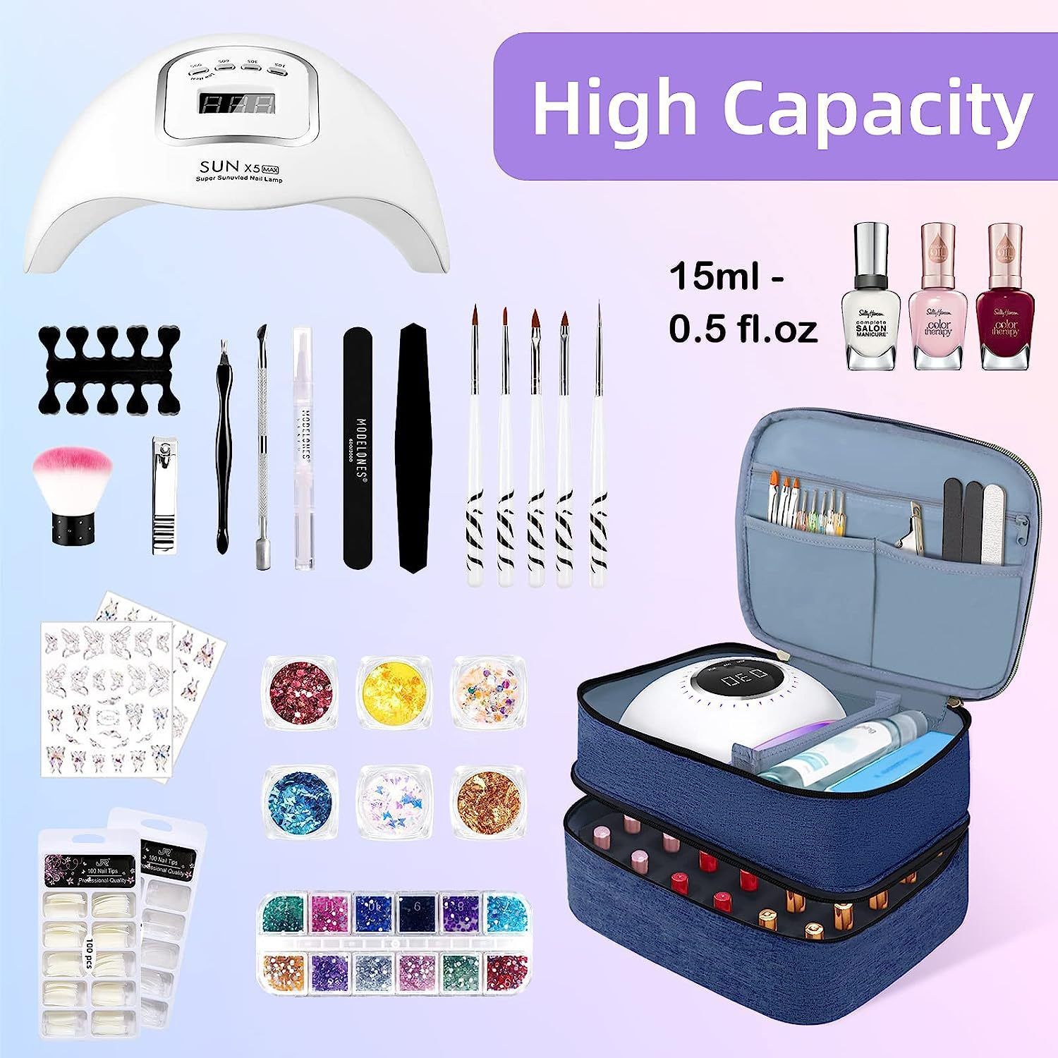Nail Polish Organizer Storage Case for Nail Tech view 5