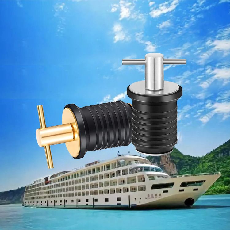 2 Pieces T-Handle Drain Plug Twist-Turn Marine Boat Drain Plugs Rubber Plugs view 5