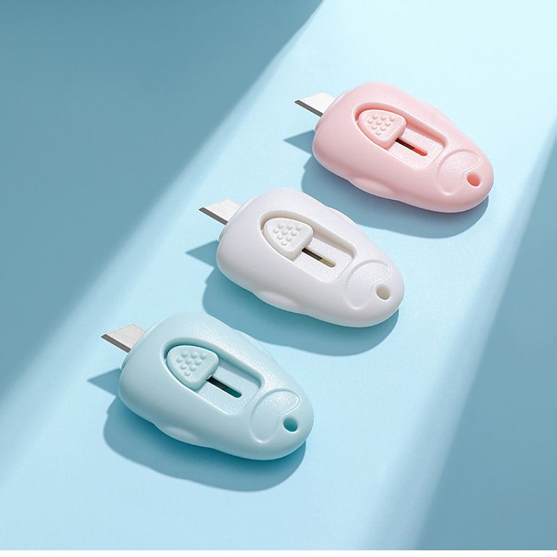 3 PCS Mini Portable Box Cutter Cute Paper Cutter Cutting Paper Blade Office view 2