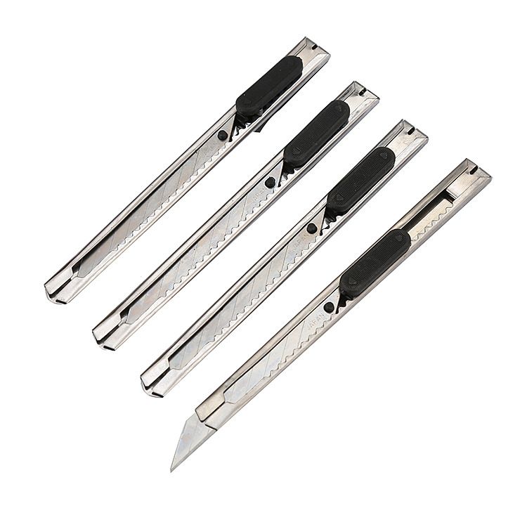 8 PCS Snap-Off Utility Knife Retractable Box Cutter Blade for Cardboard Office view 2