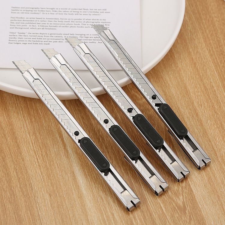 8 PCS Snap-Off Utility Knife Retractable Box Cutter Blade for Cardboard Office view 5