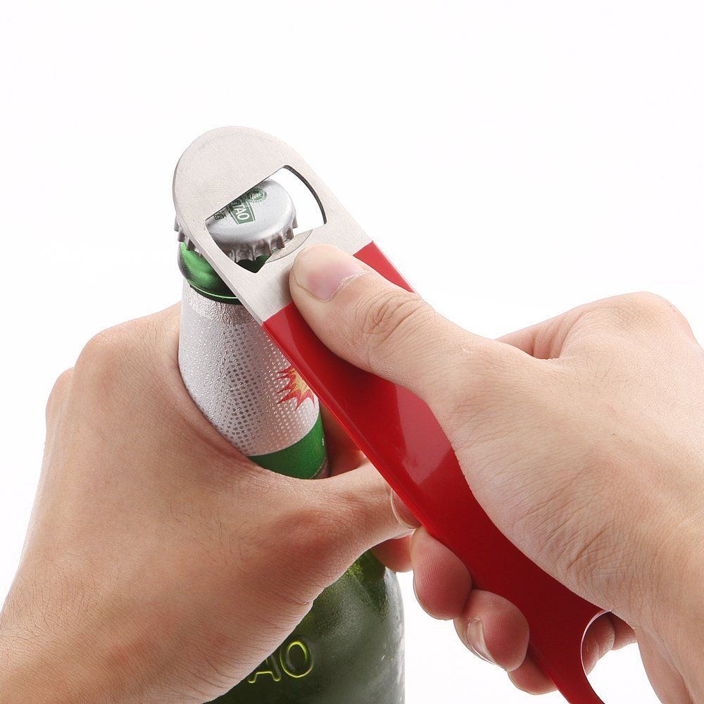 2pc Heavy Duty Stainless Steel Flat Bottle Opener — image 1