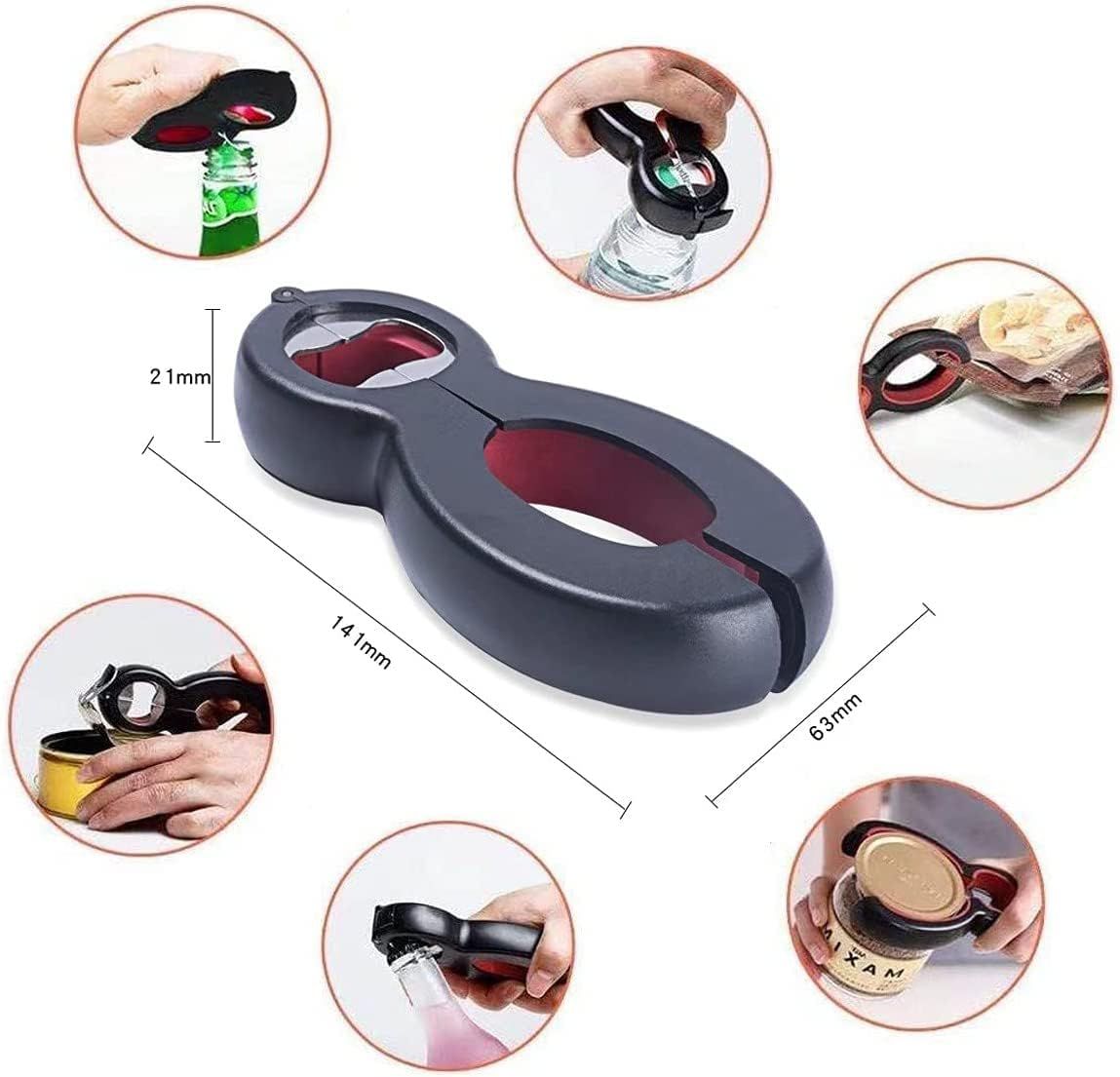 Can Opene for Weak Hands Easy Opener with Silicone Jar Opener Gripper view 3