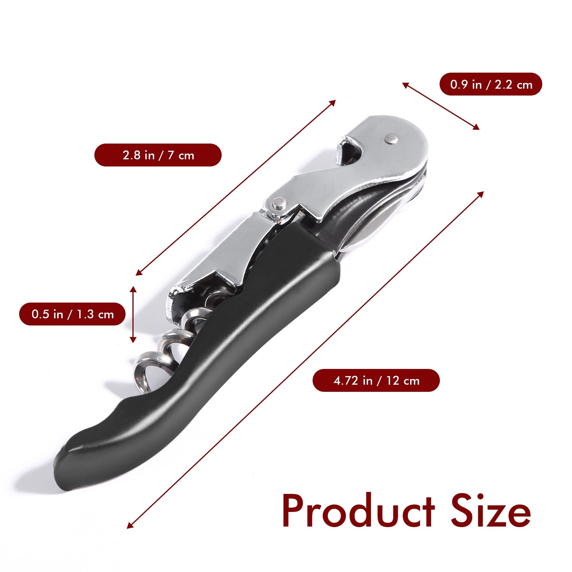 5pc Professional Waiter Corkscrew Wine Openers Set view 4