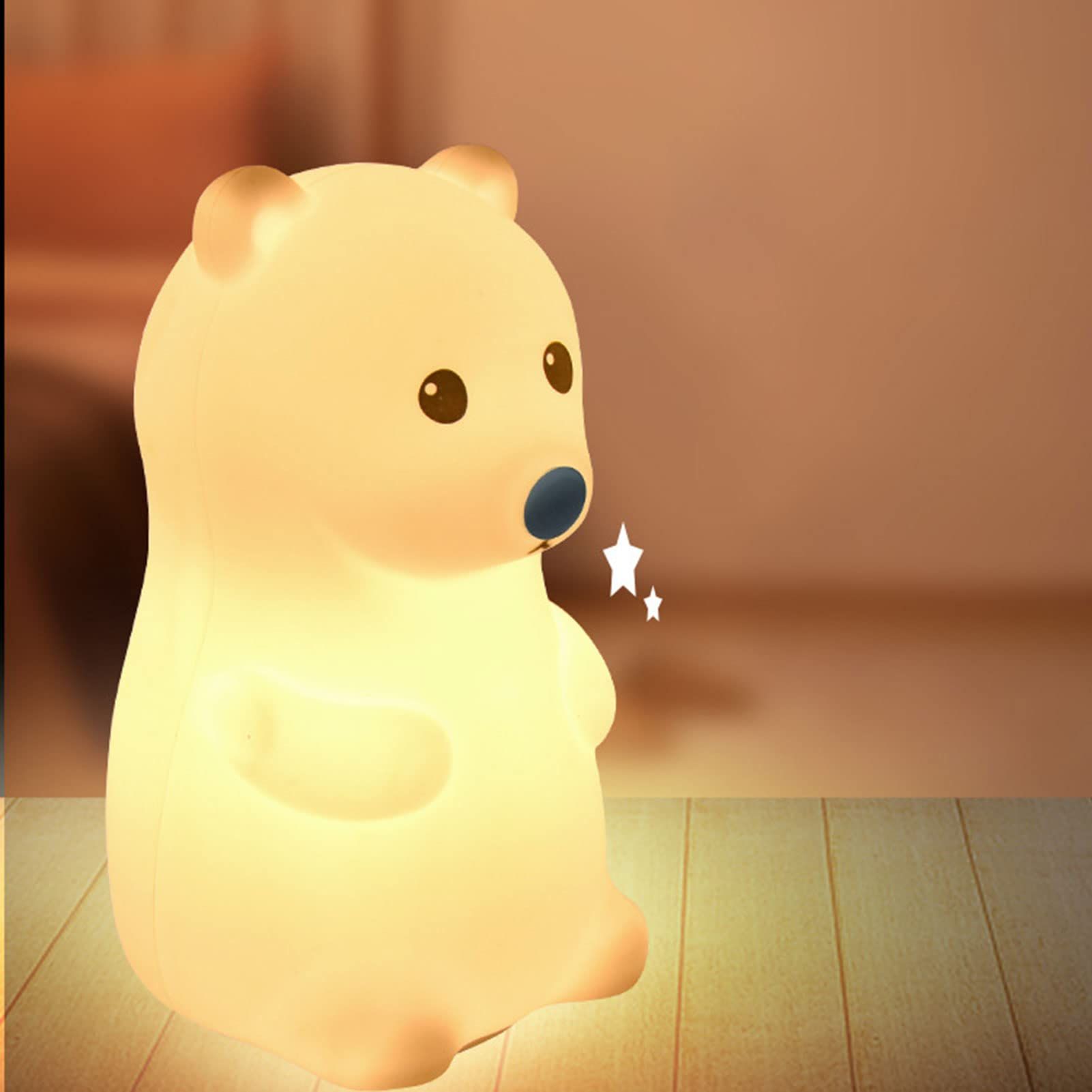 Cute Bear Kids Night Light for Kids Room view 3