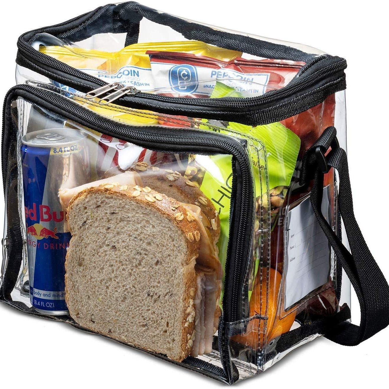 Stadium Approved Clear Tote Bag with Adjustable Strap — image 1