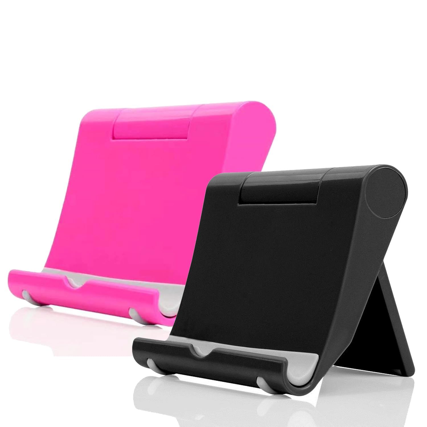 2pc Adjustable Foldable Cell Phone Stand for Desk — image 1