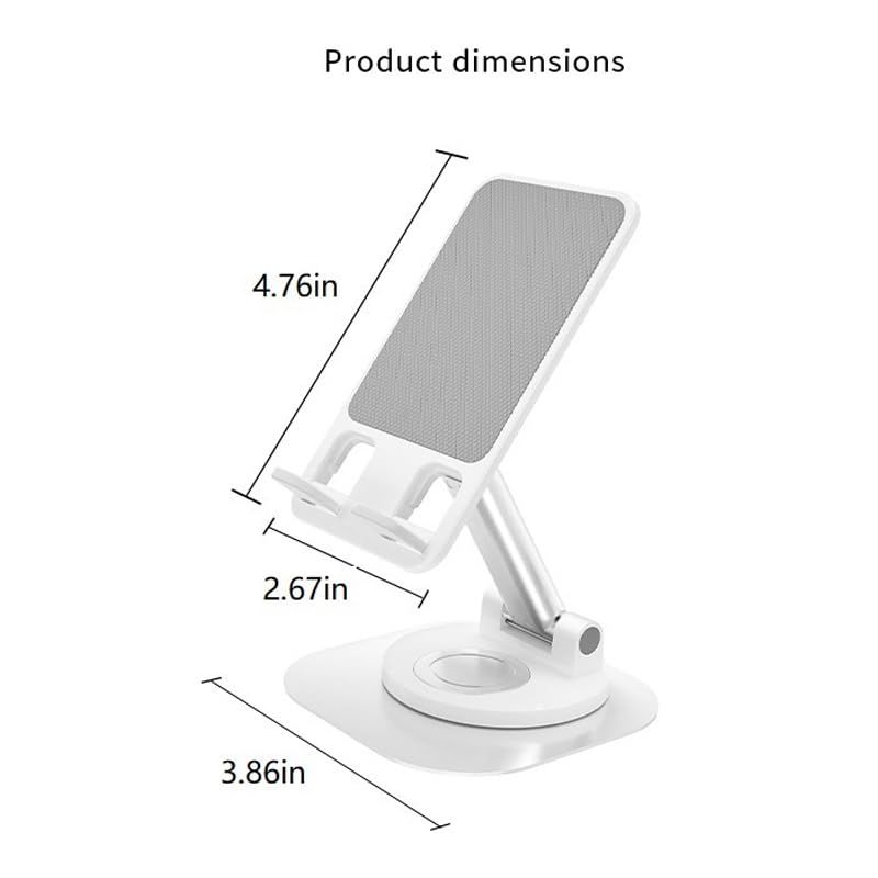 2pc Cell Phone Stand, Fully Foldable Phone Holder for Desk, Desktop Mobile view 3