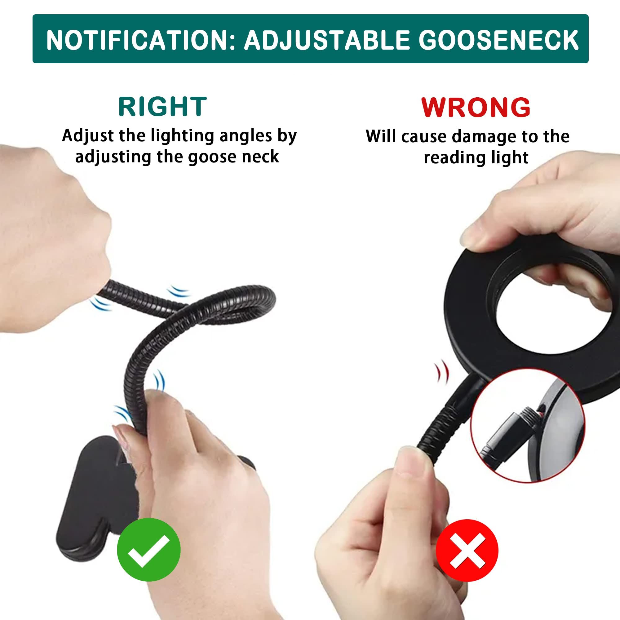 Desk Lamp Clip on Light, Lamp with Color Modes Brightness Levels, Flexible view 4
