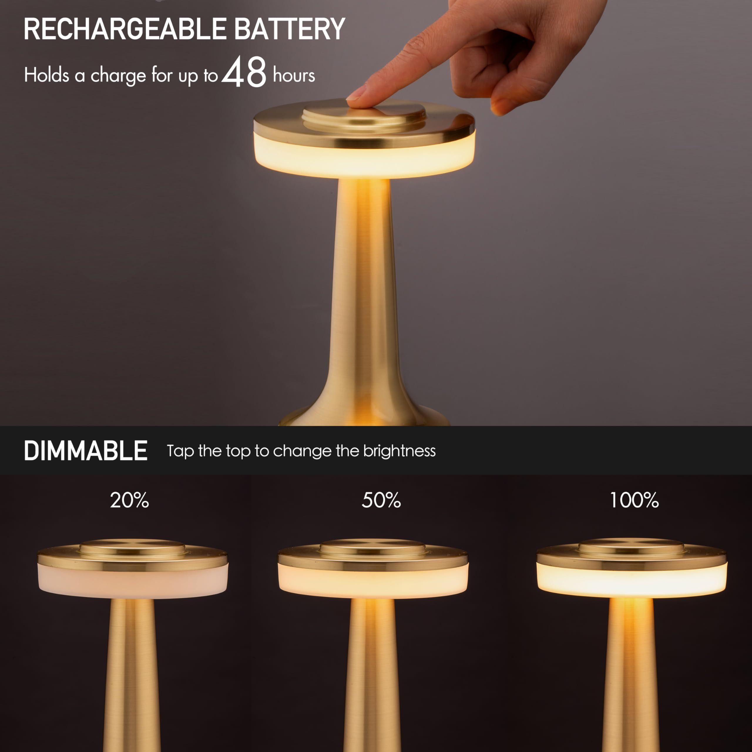 Portable Table Lamp with Touch Sensor view 2