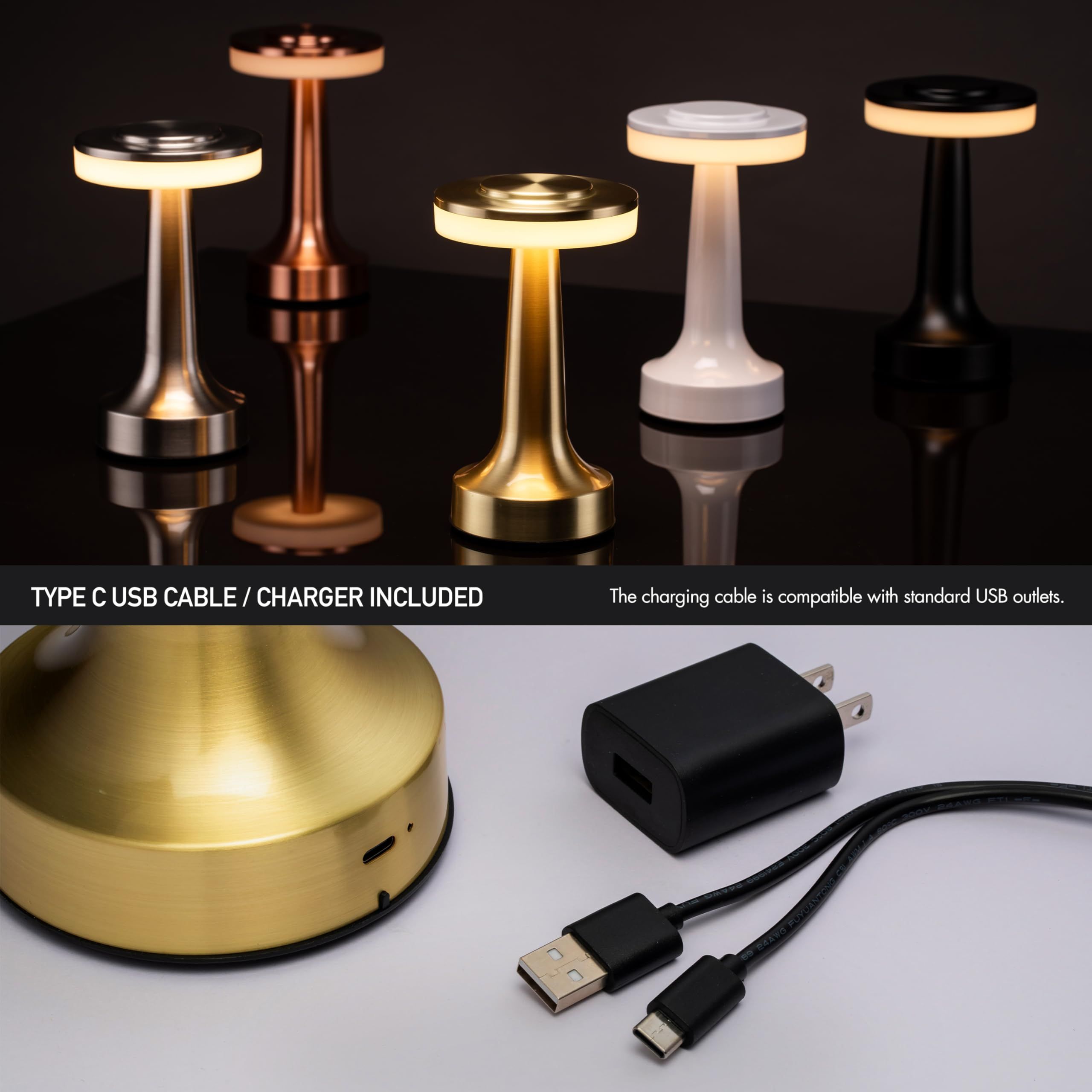 Portable Table Lamp with Touch Sensor view 3
