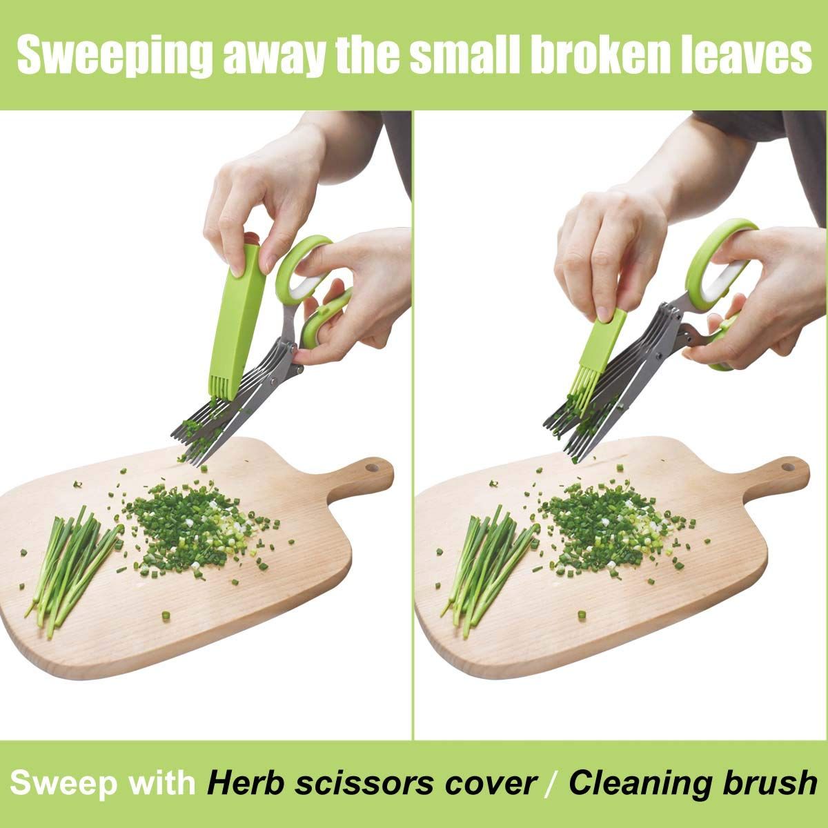 Kitchen Multipurpose Cutting Shear & Safety Cover & Cleaning Comb Scissors view 4