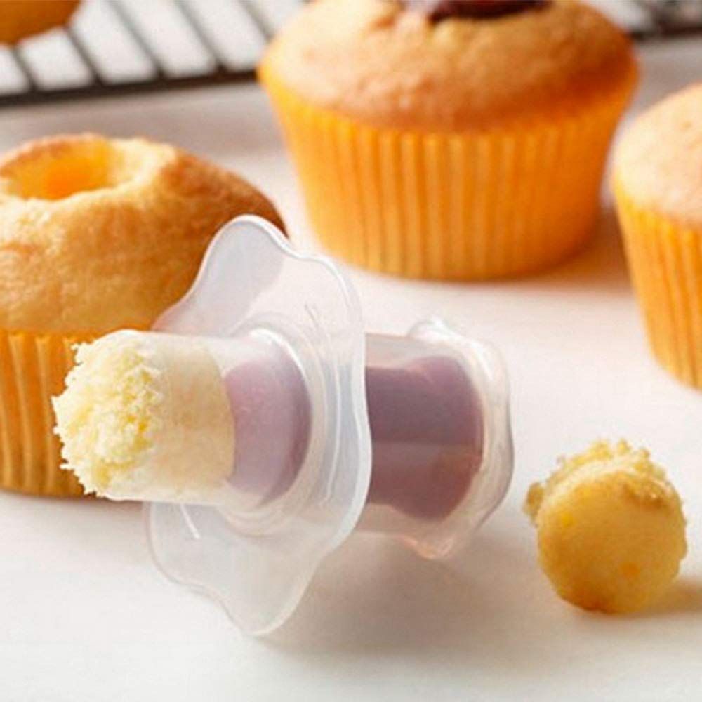 3pc Plastic Cupcake Corer Plunger Cutter Pastry Corer Digging Holes Tools for view 2