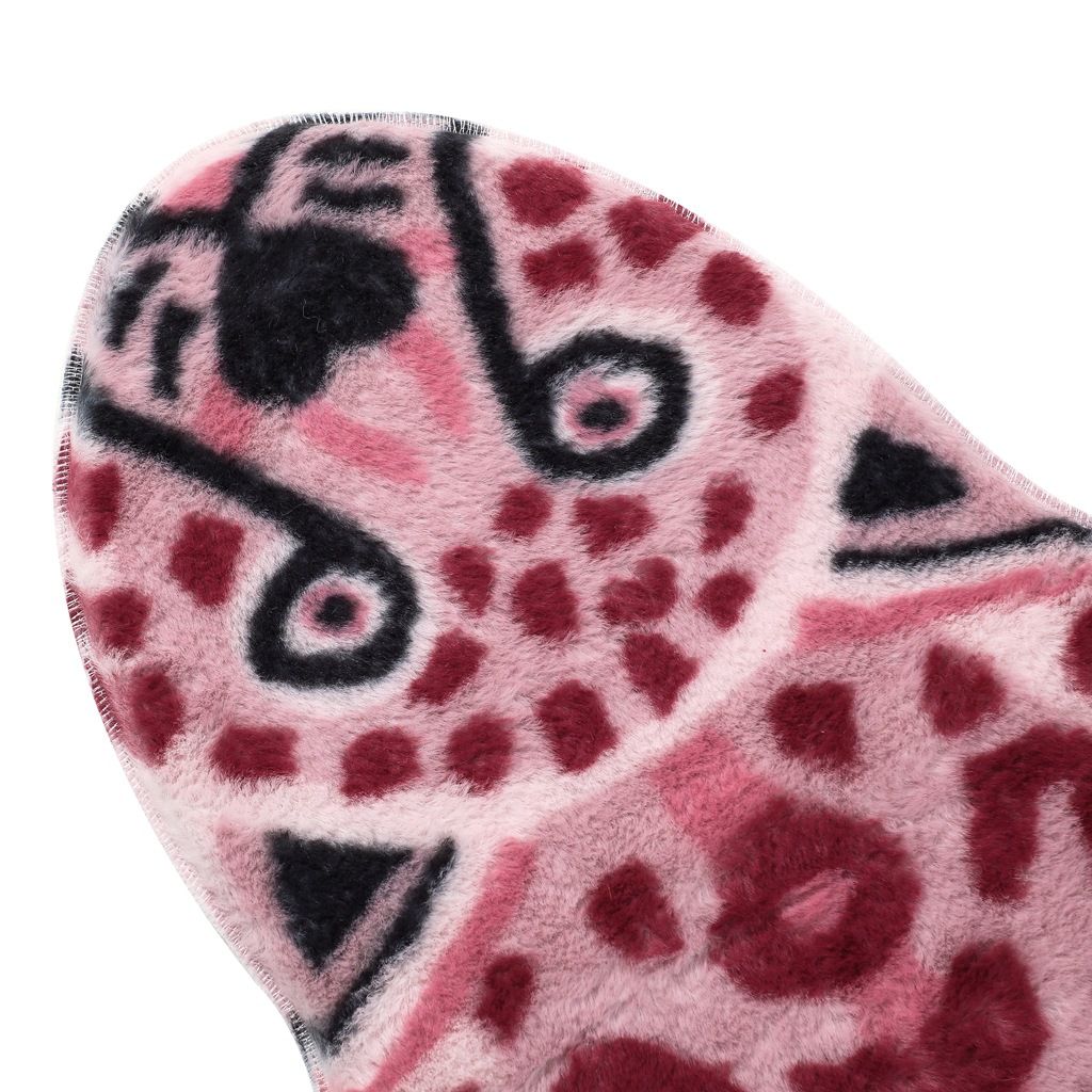 Leopard Print Rug, Pink Leopard Bath Mat for Bathroom Cartoon Cheetah Tiger view 4