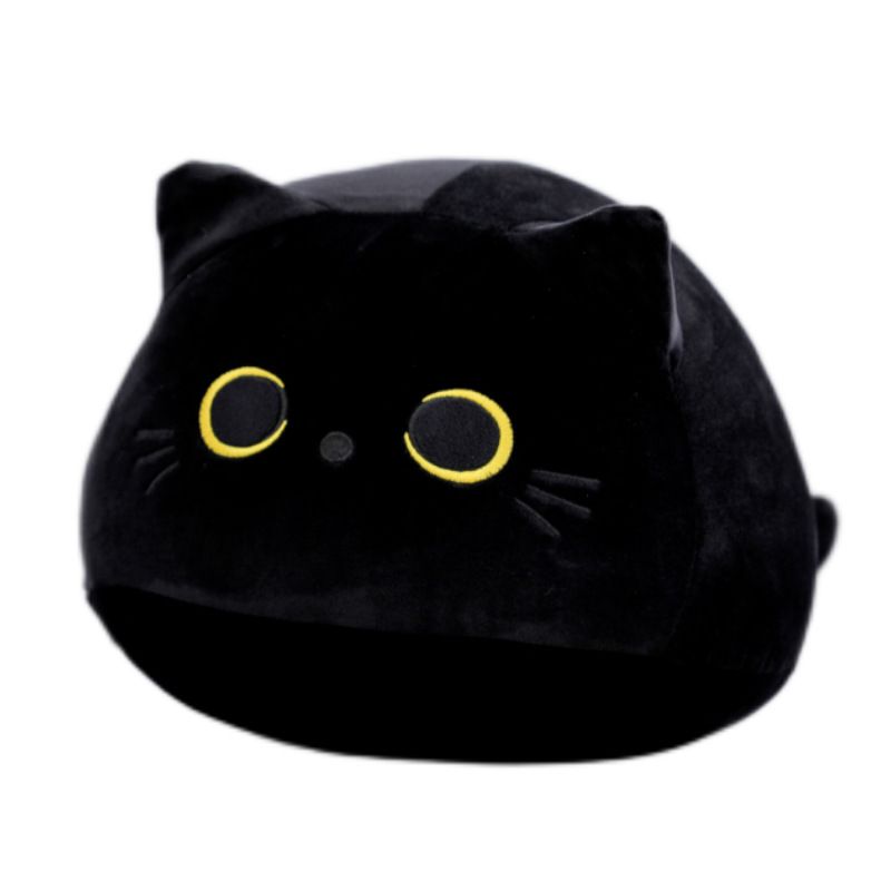 Black Cat Plush Toys, Soft Cat Pillow Squishy Plushies,Cat Stuffed Animals — image 1