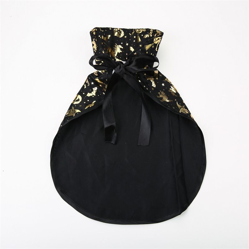 Halloween Pet Black Witch Cloak for Cosplay Party Decoration view 2