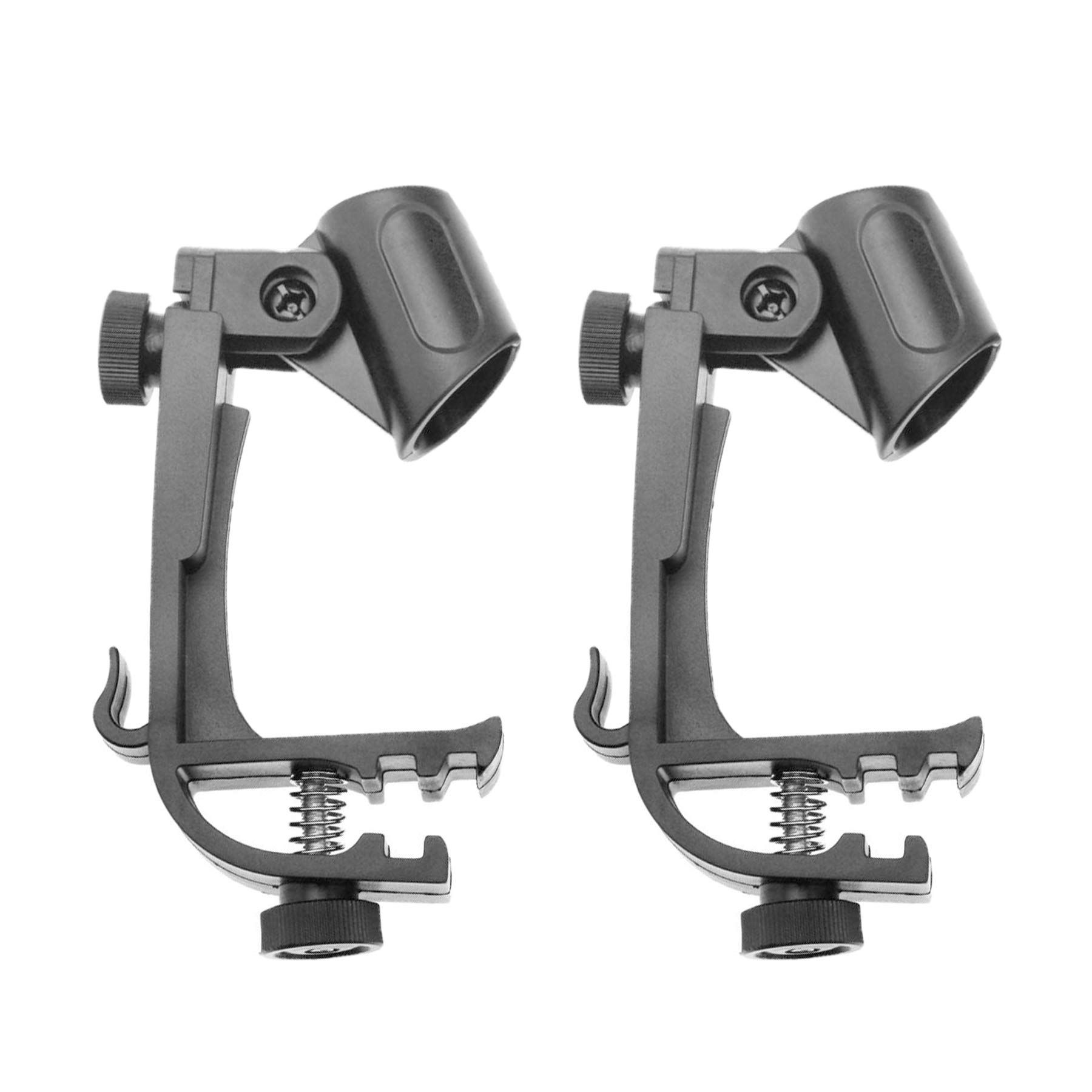 Drum Microphone Clip Adjustable Drum Microphone Mount Clamp (Pack of 2)