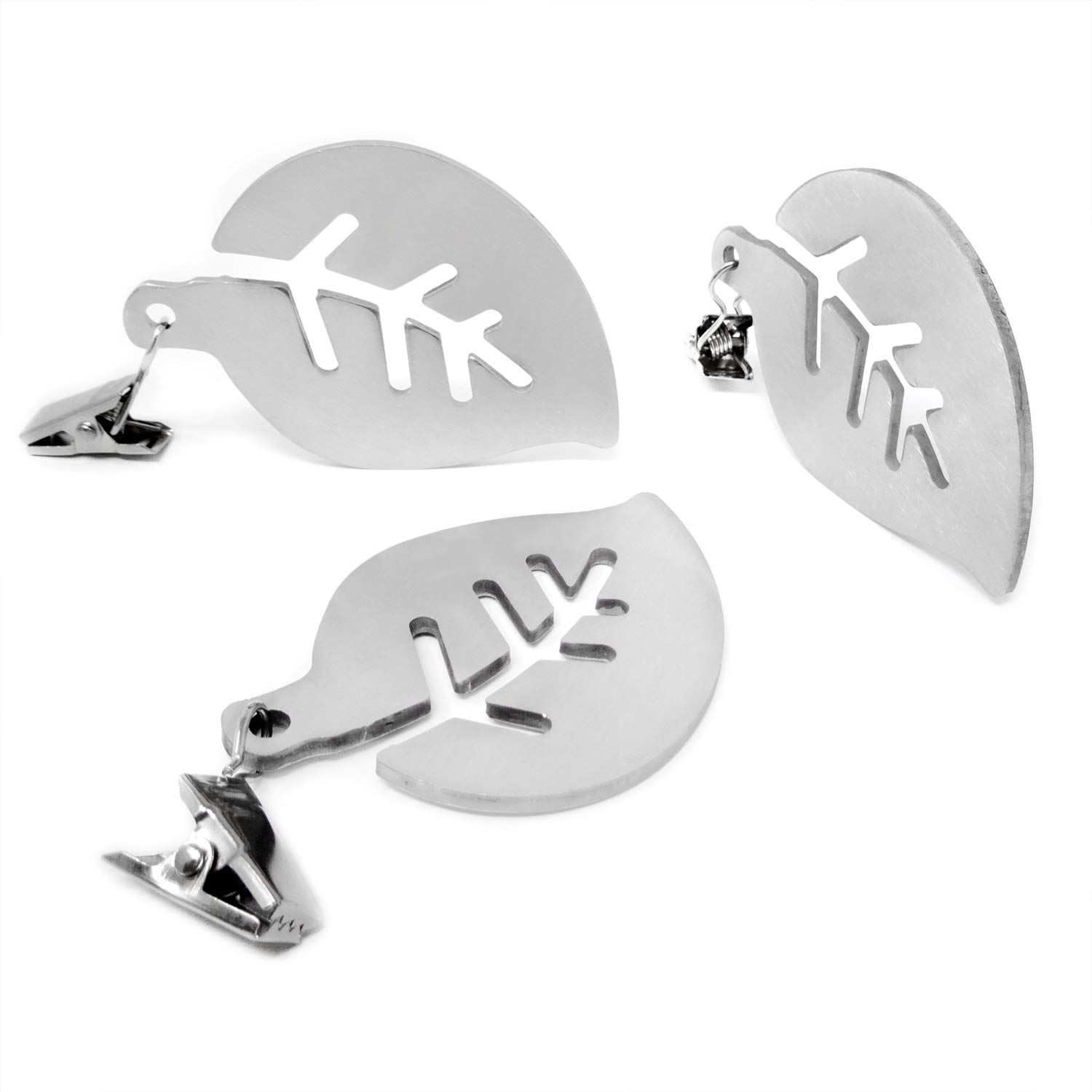 4 PCS Stainless Steel Tablecloth Weights Metal Clips for Home and Outdoors 4 view 2
