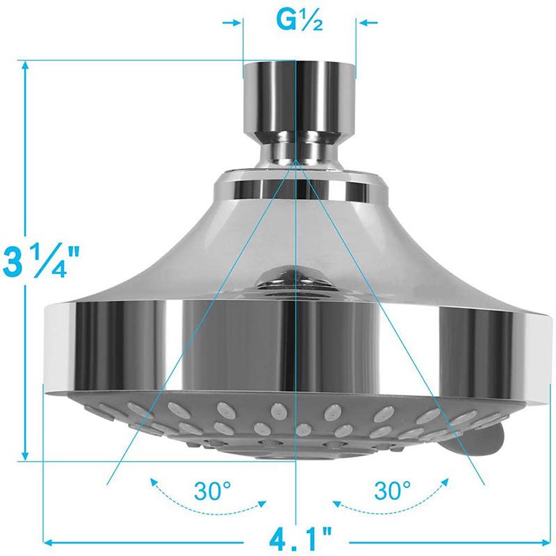 Shower Head High High Flow Pressure Rain Fixed Showerhead with Bathroom view 5