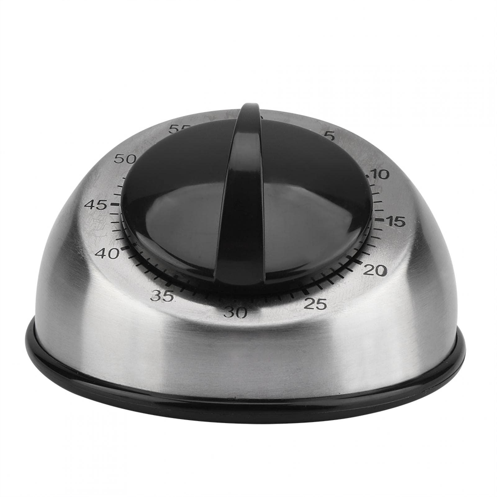 Kitchen Timer, 60 Minutes Mechanical Kitchen Timers Stainless Steel Wind Up — image 1