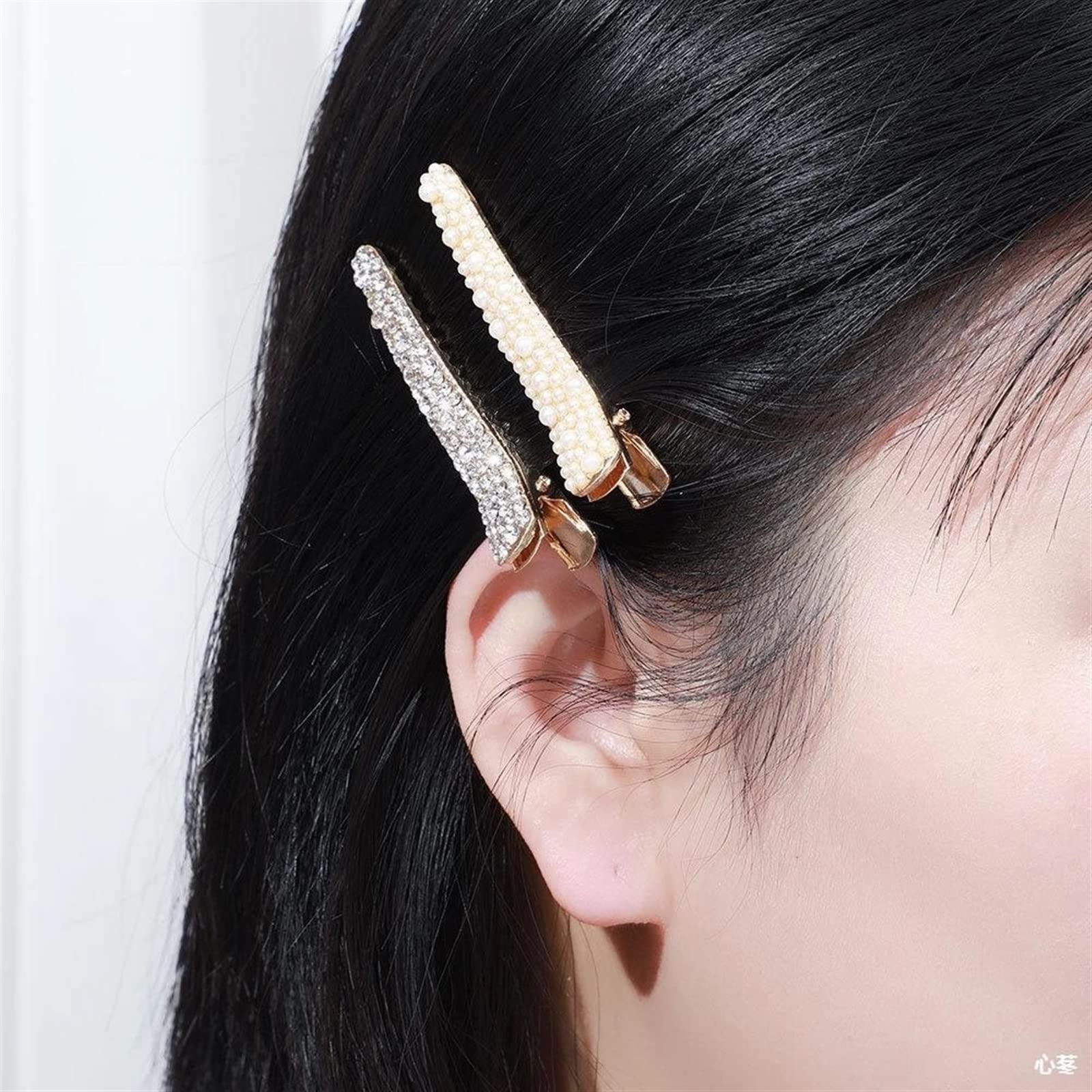 Hair Clips Fashion Women Girls Pearl Hairpins Side Bangs Barrettes Hair view 3