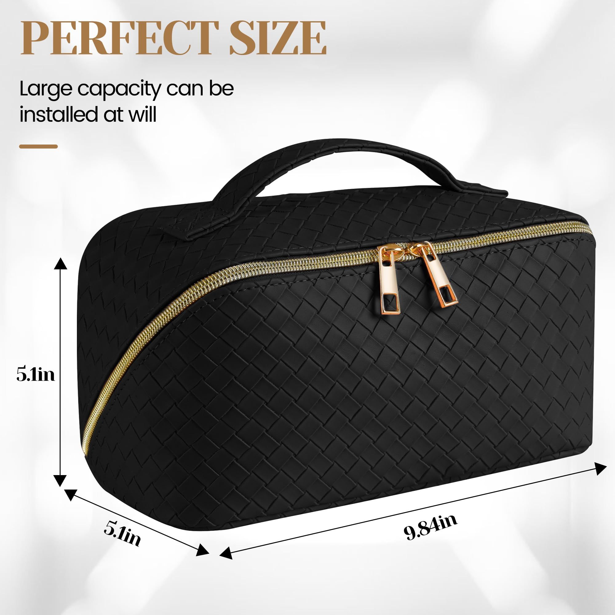 Leather Waterproof Cosmetic Bag view 2