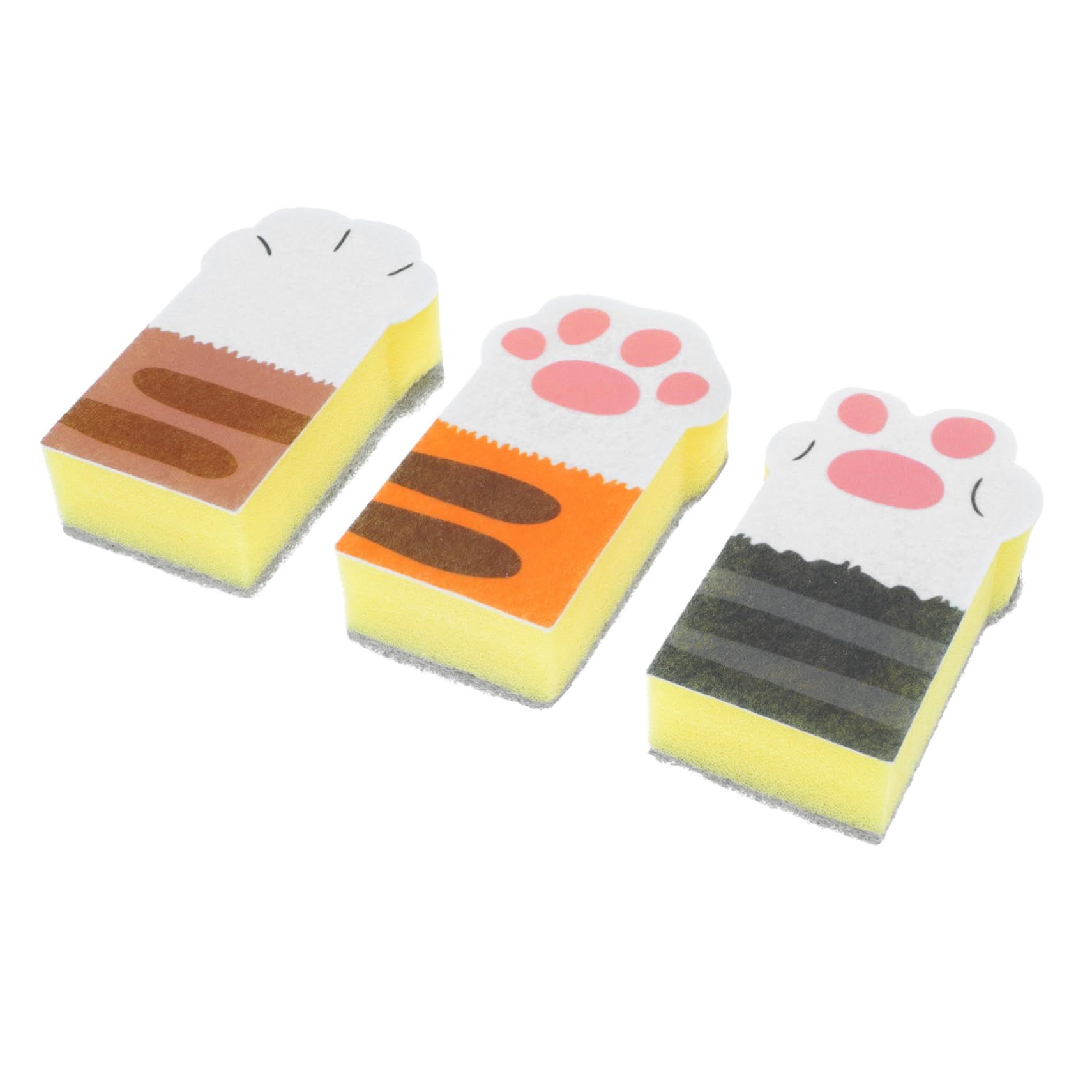 Cat Claw Sponge Wipe Kitchen Cleaning Brush Dust Wipes Microfiber Dish — image 1
