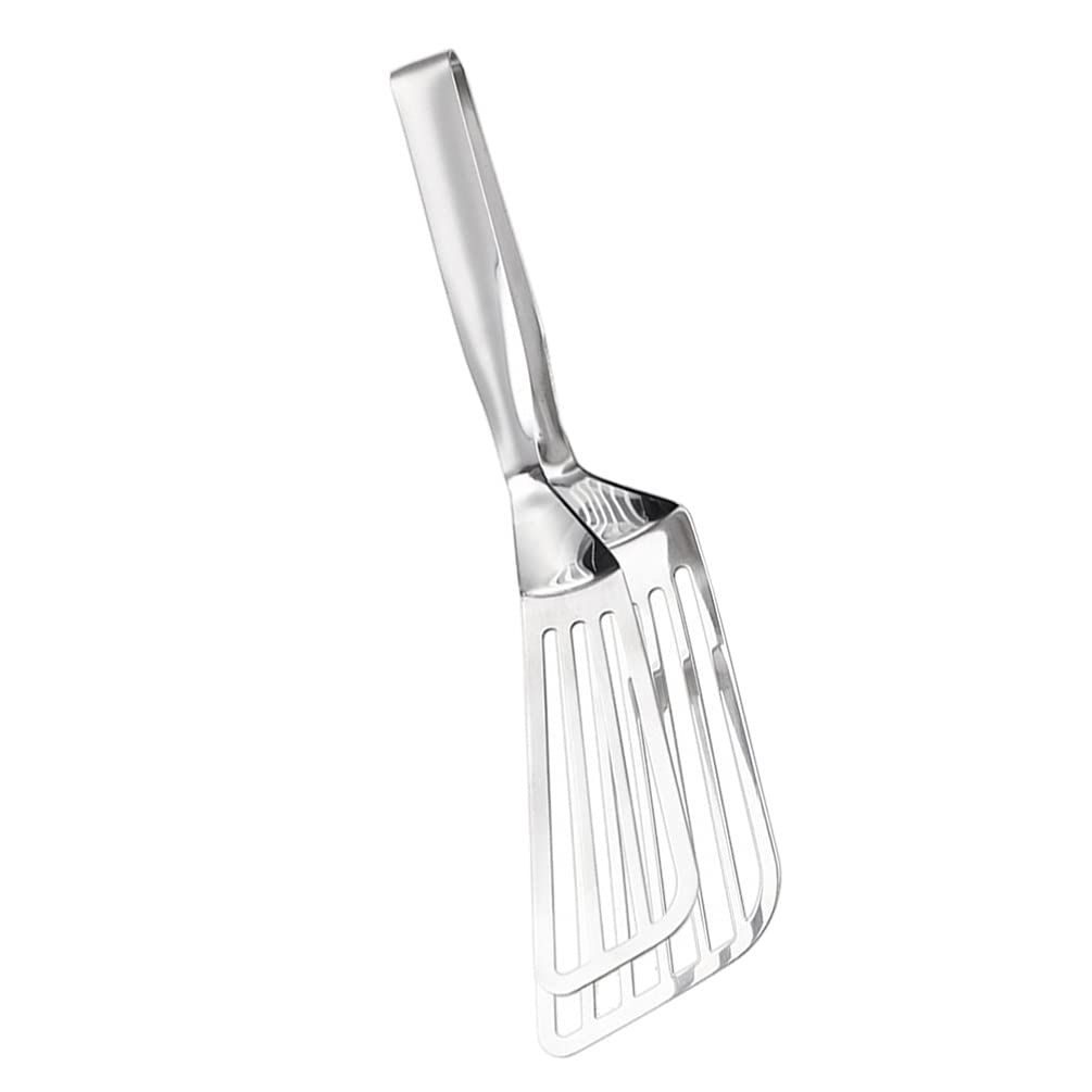 Fish Spatula Stainless Steel Slotted Barbecue Clip Steak Clamp For Flipping