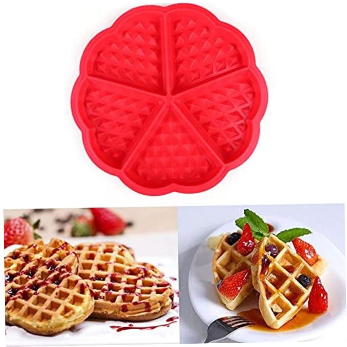 1PC Cavity Waffle Silicone Molds Baking Mould Pan DIY Bakeware Tool Nonstick view 5