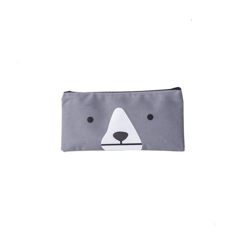 4 PCS Cartoon Canvas Pencil Pouch