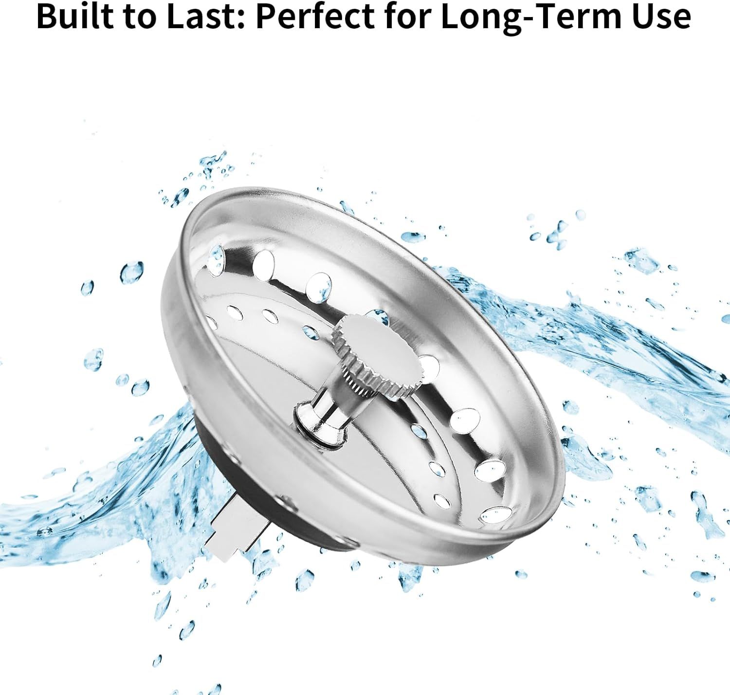 Kitchen Sink Drain Strainer Sink Stopper combo for Standard Stainless Steel view 5