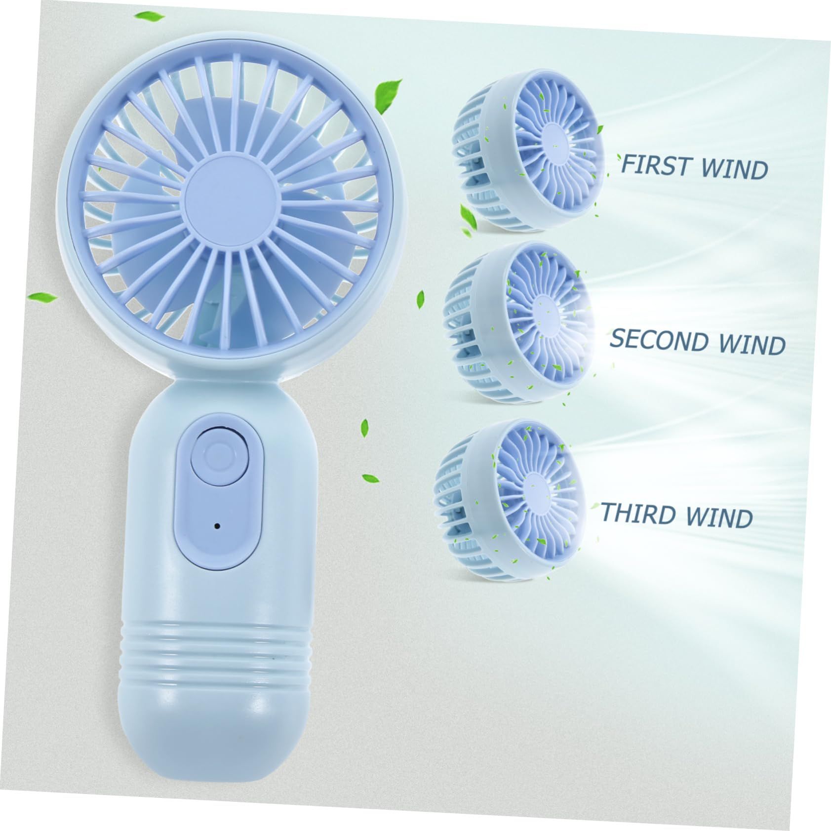 2pcs Hand Held Fans Battery Operated Hand Fans Mini Fan Bulk Small Handheld view 5