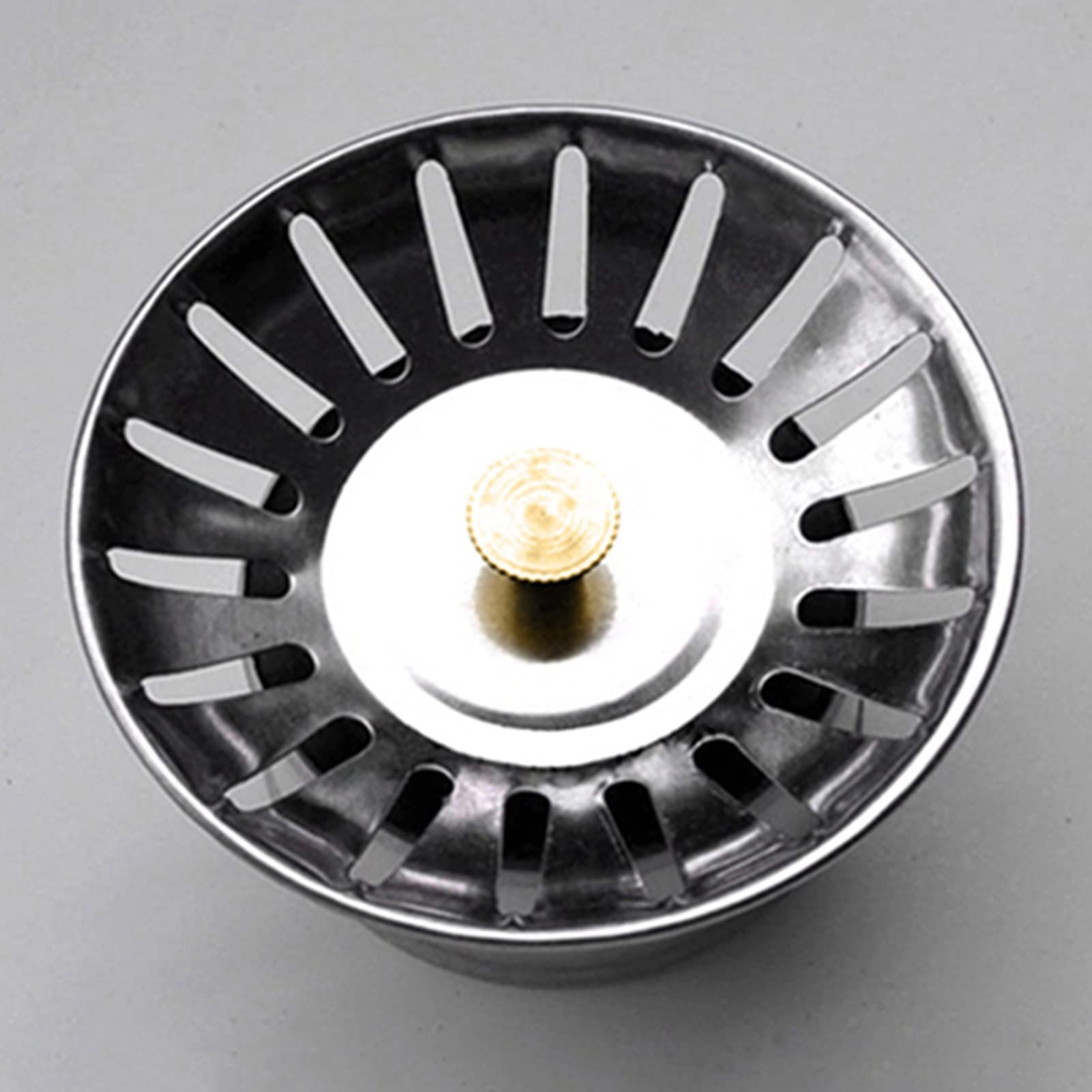 Kitchen Sink Strainer and Stopper Combo Basket Replacement for Standard Drain view 3