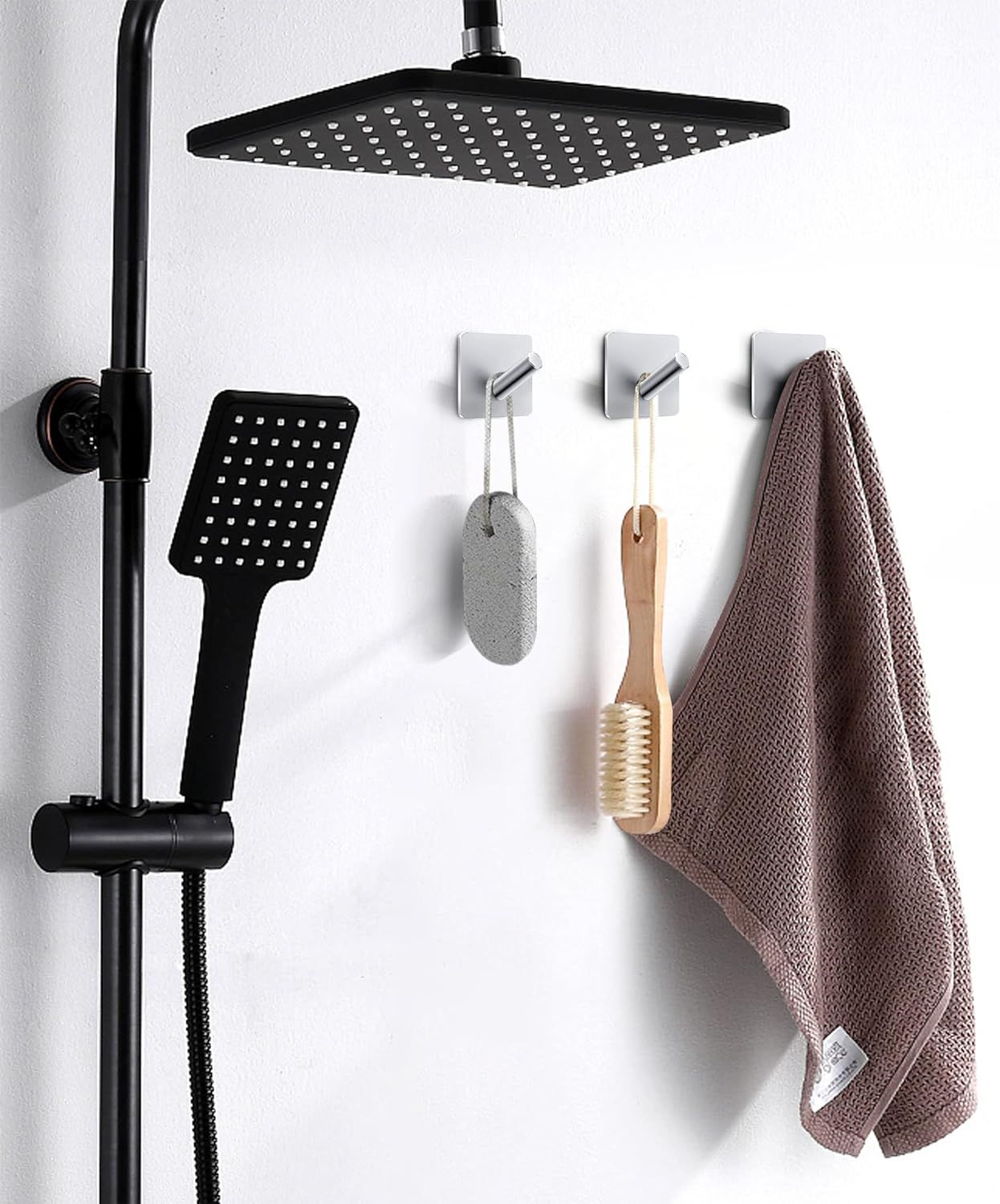 4 PCS Heavy Duty Adhesive hooks view 4