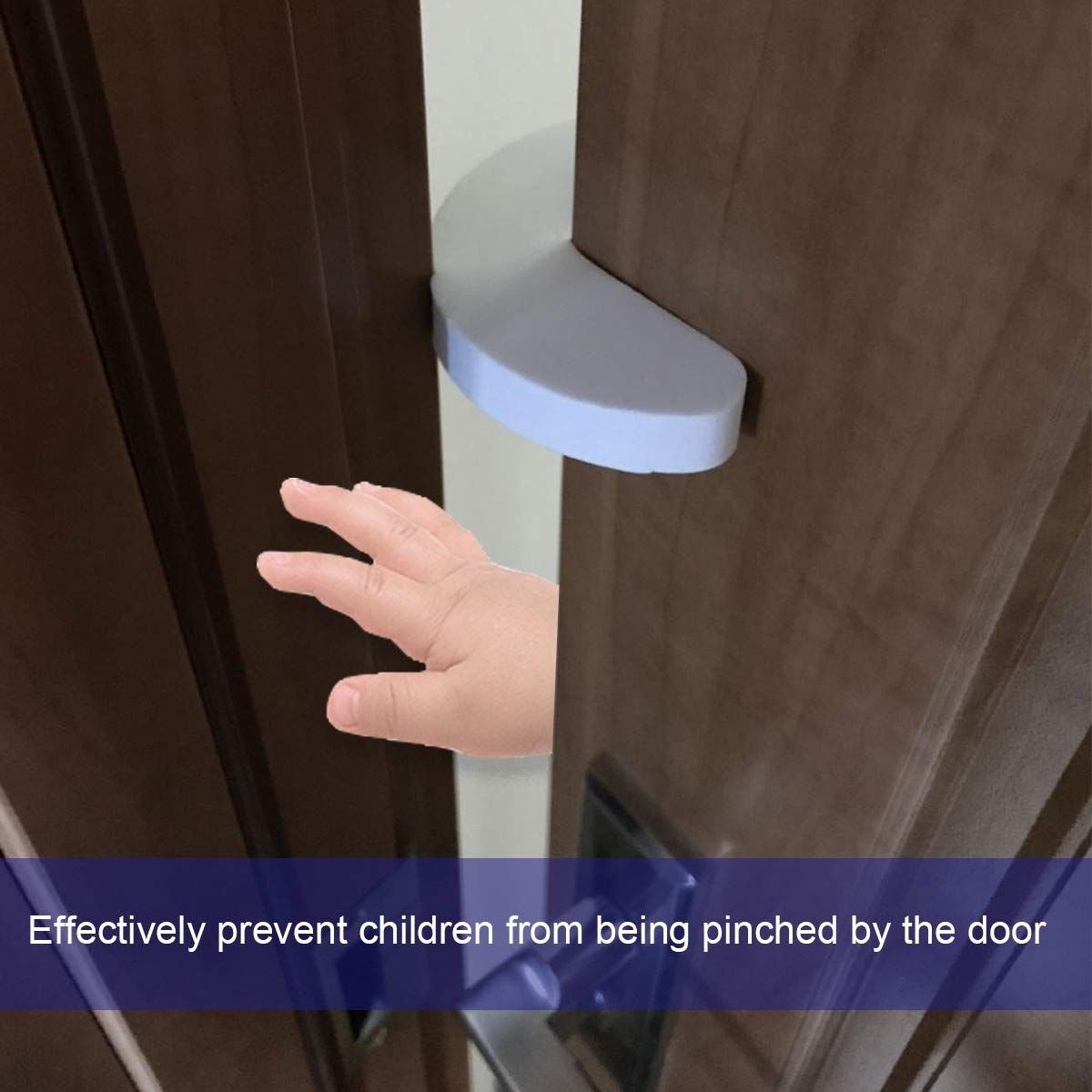 2PCS Soft Foam Door Stopper. Prevents Finger Pinch Injuries view 2