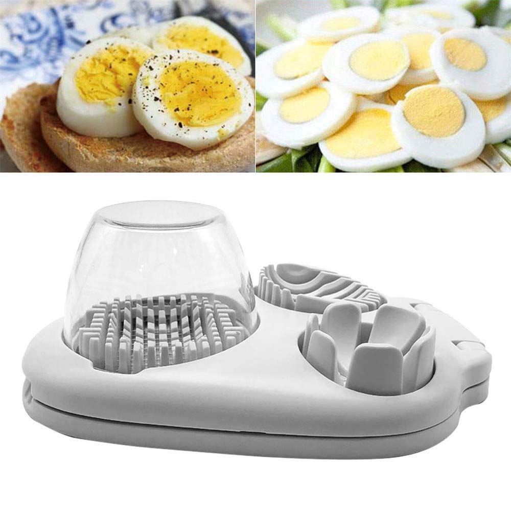 3 in 1 Egg Slicer with Stainless Steel Blade for Hard Boiled Eggs view 3