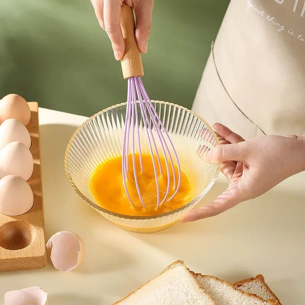 2PCS Balloon Egg Beater, Heat Resistant Cooking Utensils for Blending Whisking view 5