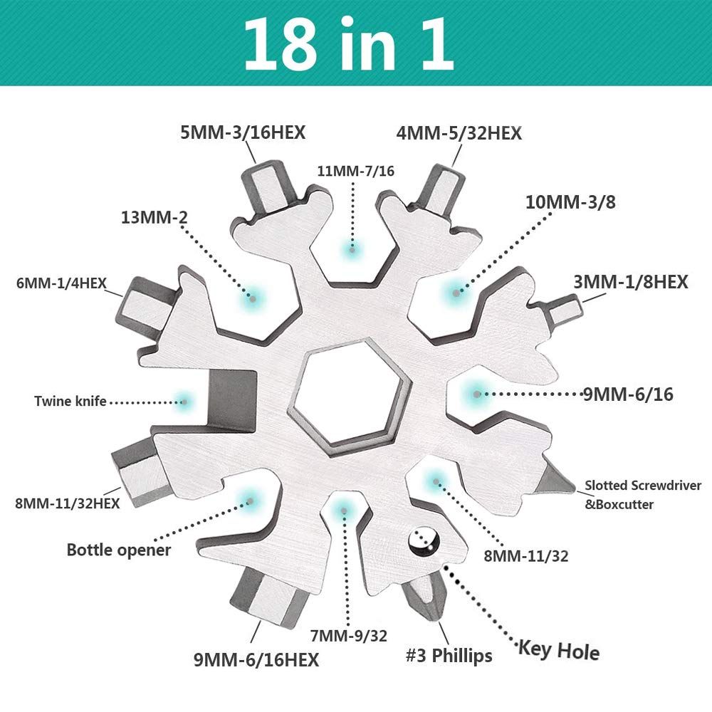 18-in-1 Snowflake Multi-Tool Screwdriver view 4