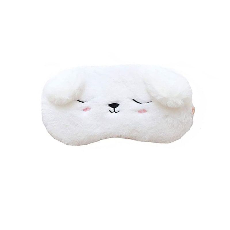 2PCS Cute Animal Sleeping Mask Soft Plush Eye Mask Blindfold Cover for Kids view 4