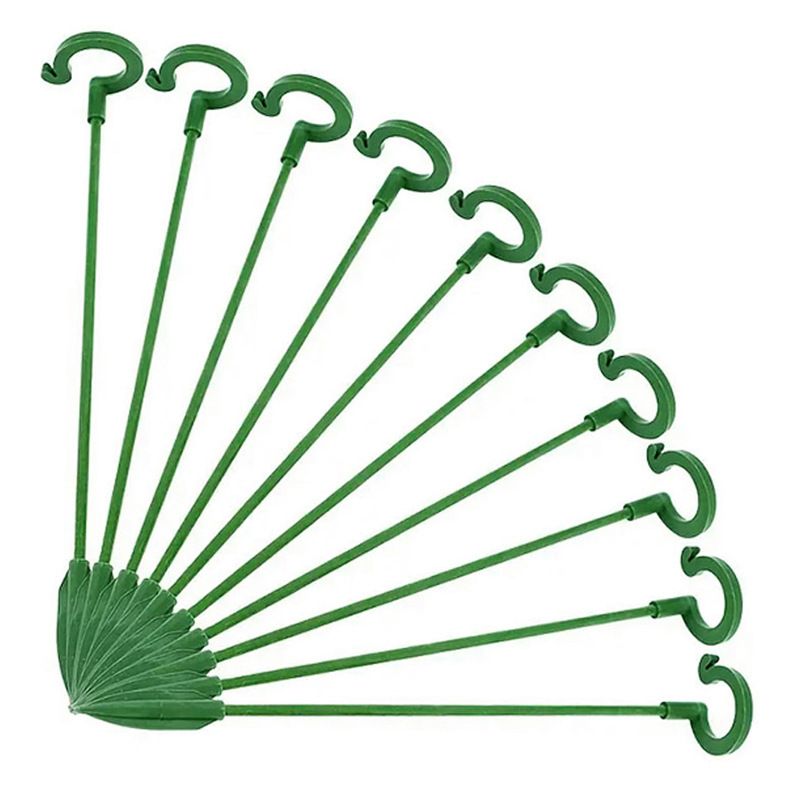 Plant Support Stakes, Single Stem Plant Support Stakes Steel Garden Stakes for — image 1